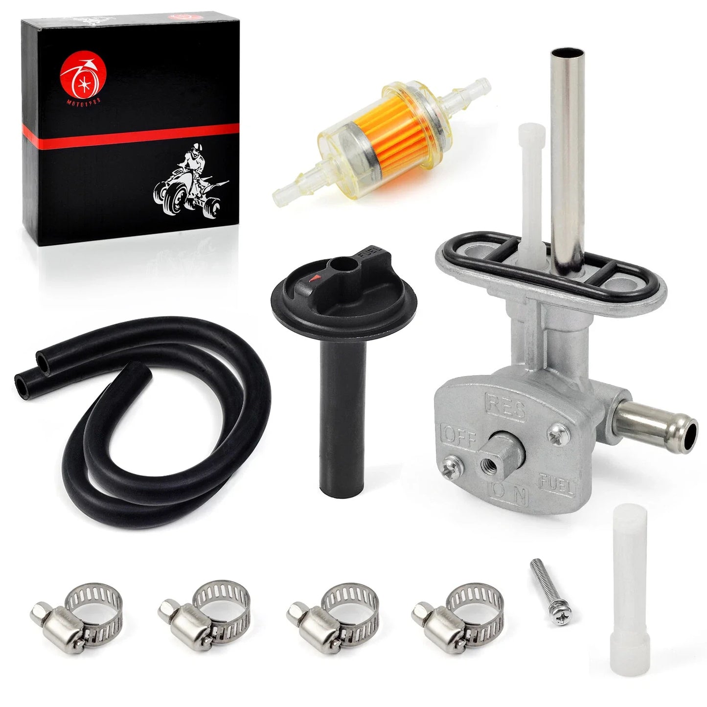 Fuel Valve Petcock & Lever Screw for Yamaha Grizzly YFM350/YFM660