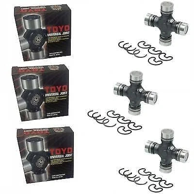 Set of 3 Universal Joints for Mazda Bravo B2500 B2600 RWD (2004–Present)