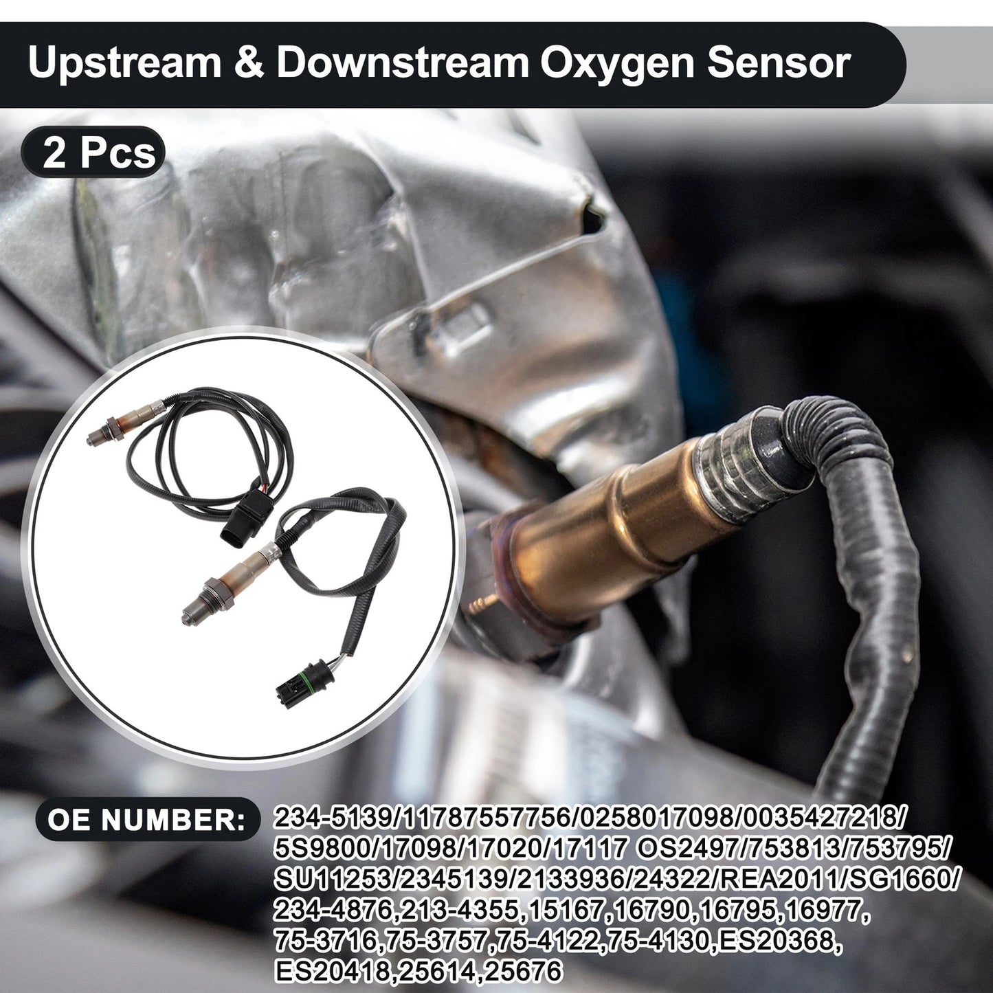 Upstream & Downstream Oxygen Sensors for BMW 128i L6 3.0L (2013-2018) 234-5139