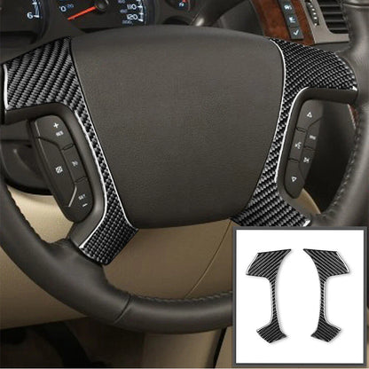 Carbon Fiber Steering Wheel Cover Trim for Chevrolet Tahoe GMC Yukon (2007-2014)