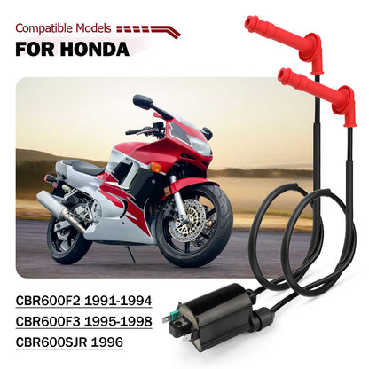 Set of 2 Ignition Coils & Spark Plugs for Honda CBR600F3 CBR600F2 (1991–1998)