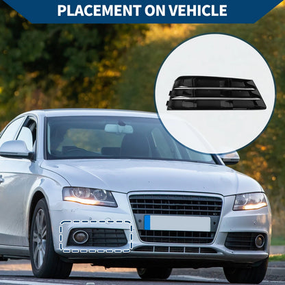 Fog Light Grill for Audi A4 B9 (2016–2023) No. 8WD807682 Black Silver Tone