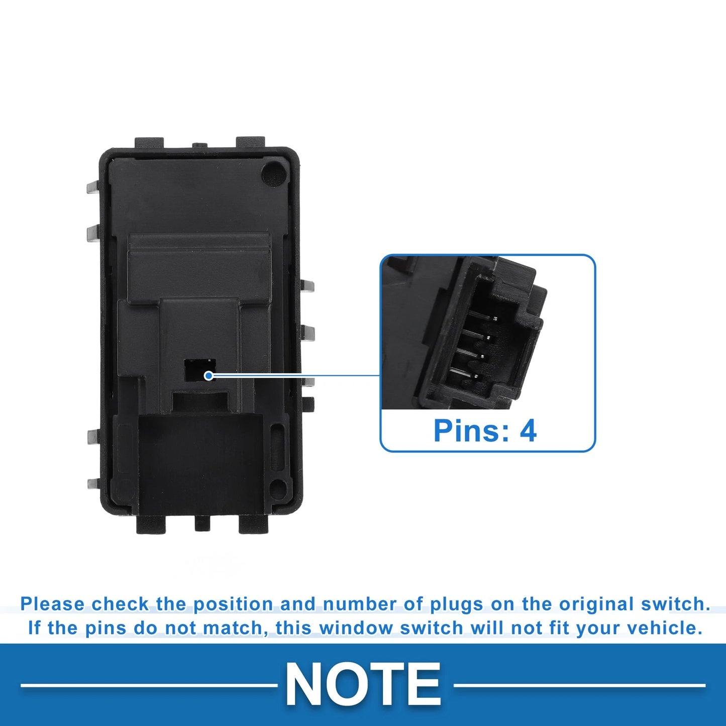 Passenger Side Power Window Switch for Mercedes-Benz A35 AMG (No.A1679050201)
