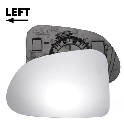 Left Driver Side White Mirror Glass with Back for Hyundai