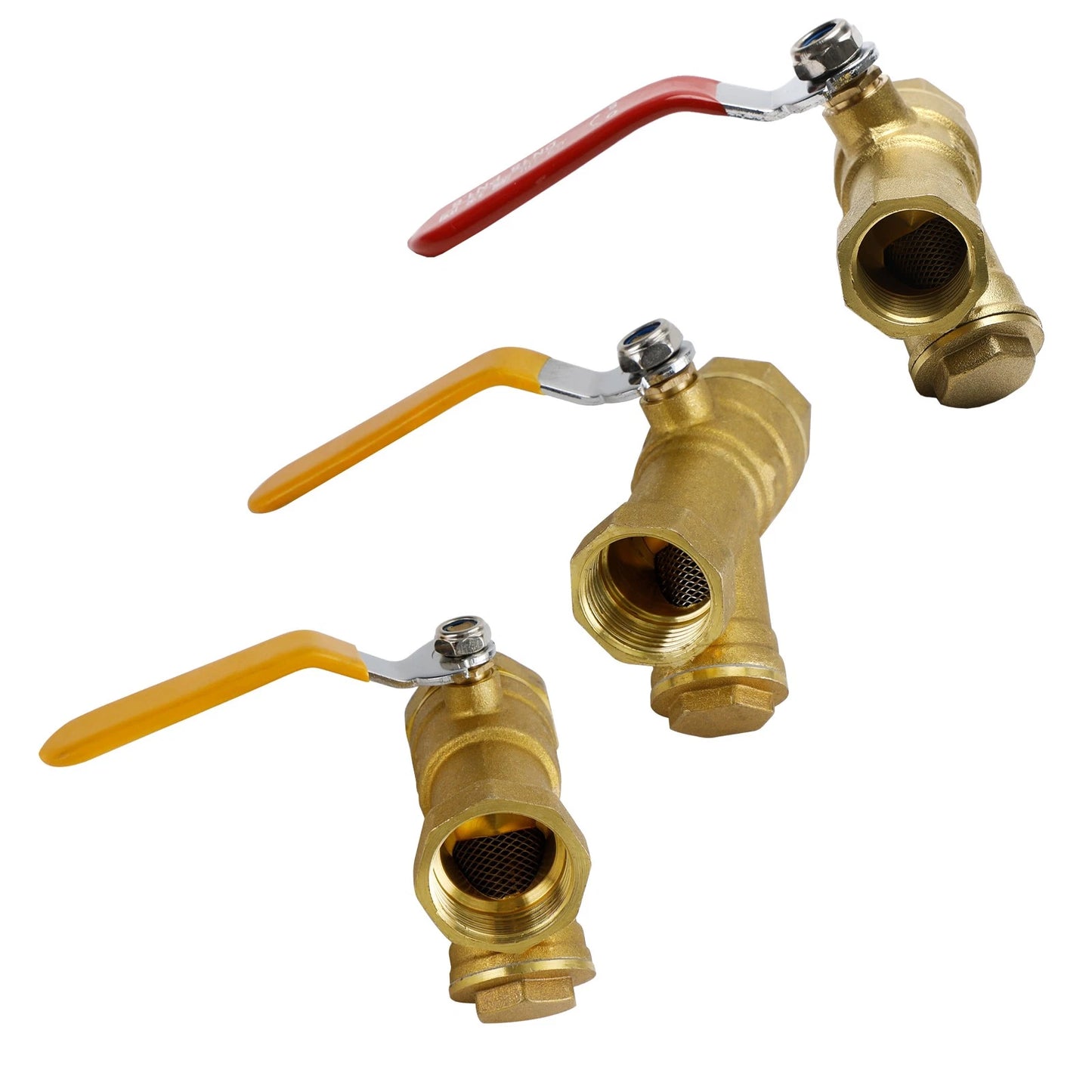 1" Brass Equal Y Ball Valve Filter for Various Applications (BSP)