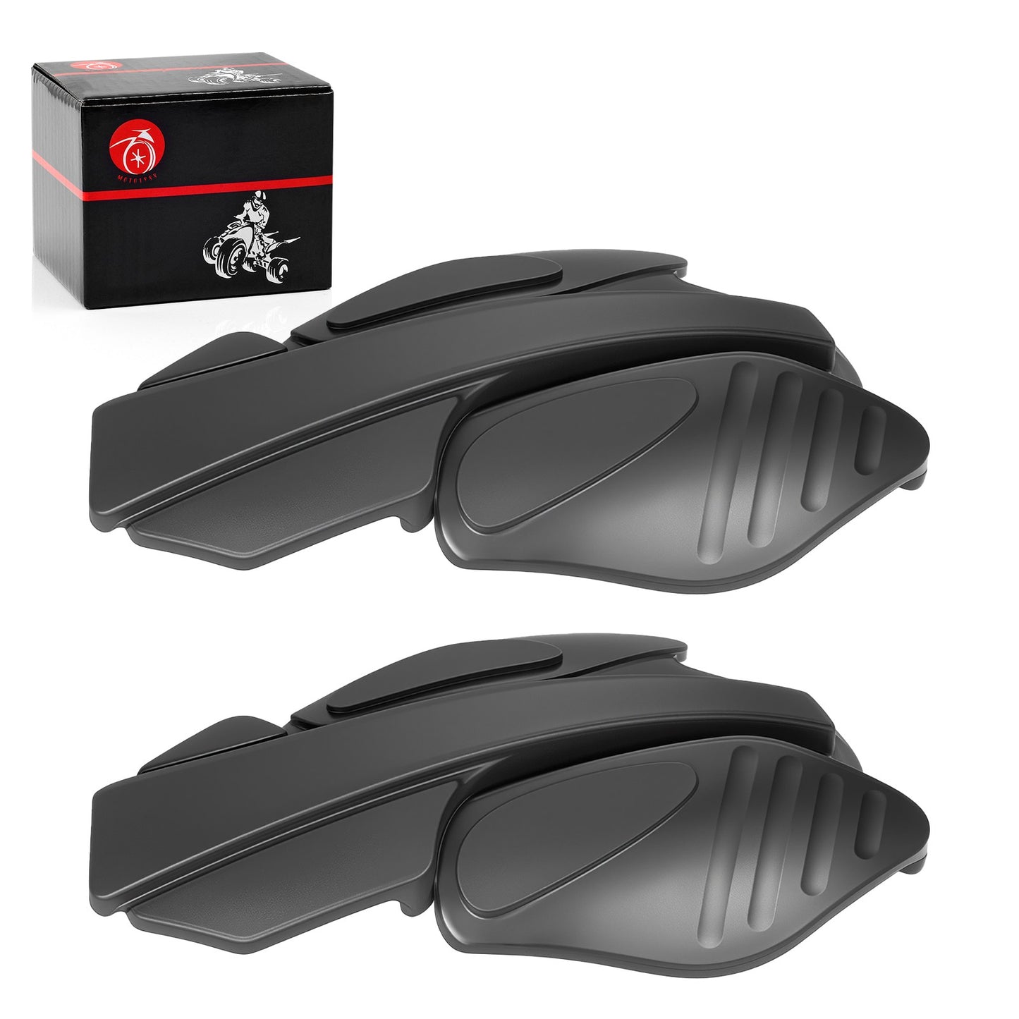 2X Black Hand Wind Guards for Polaris Sportsman 500/550 (2007–2014)