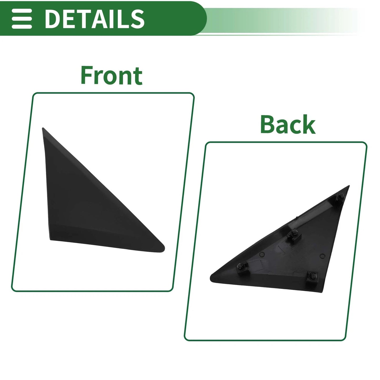 Front Right Pillar Corner Triangle Trim for Mercedes-Benz Sprinter (2007–2018) No. 9068110107