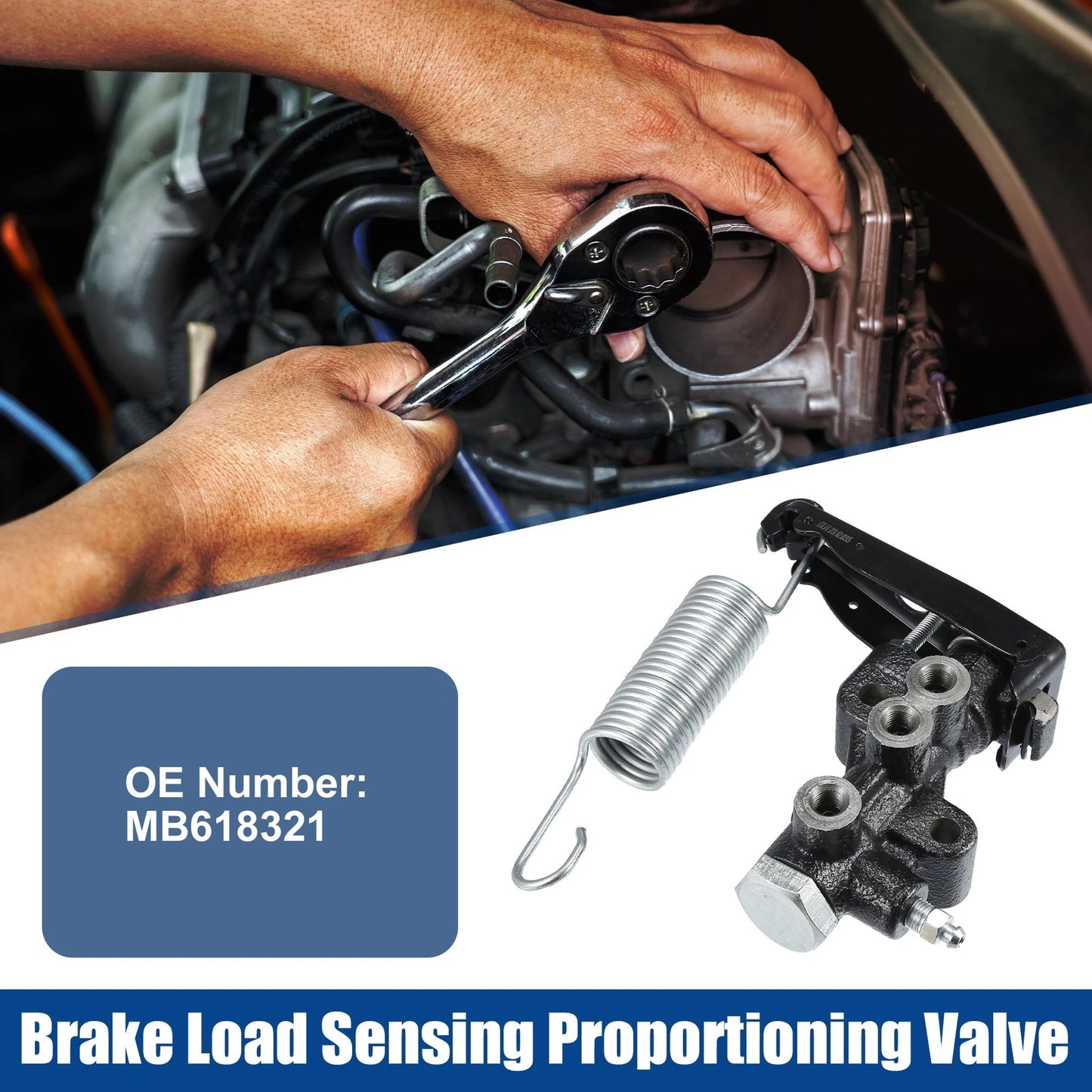 Brake Load Sensing Proportioning Valve for Mitsubishi L200 (1986–2007) MB618321