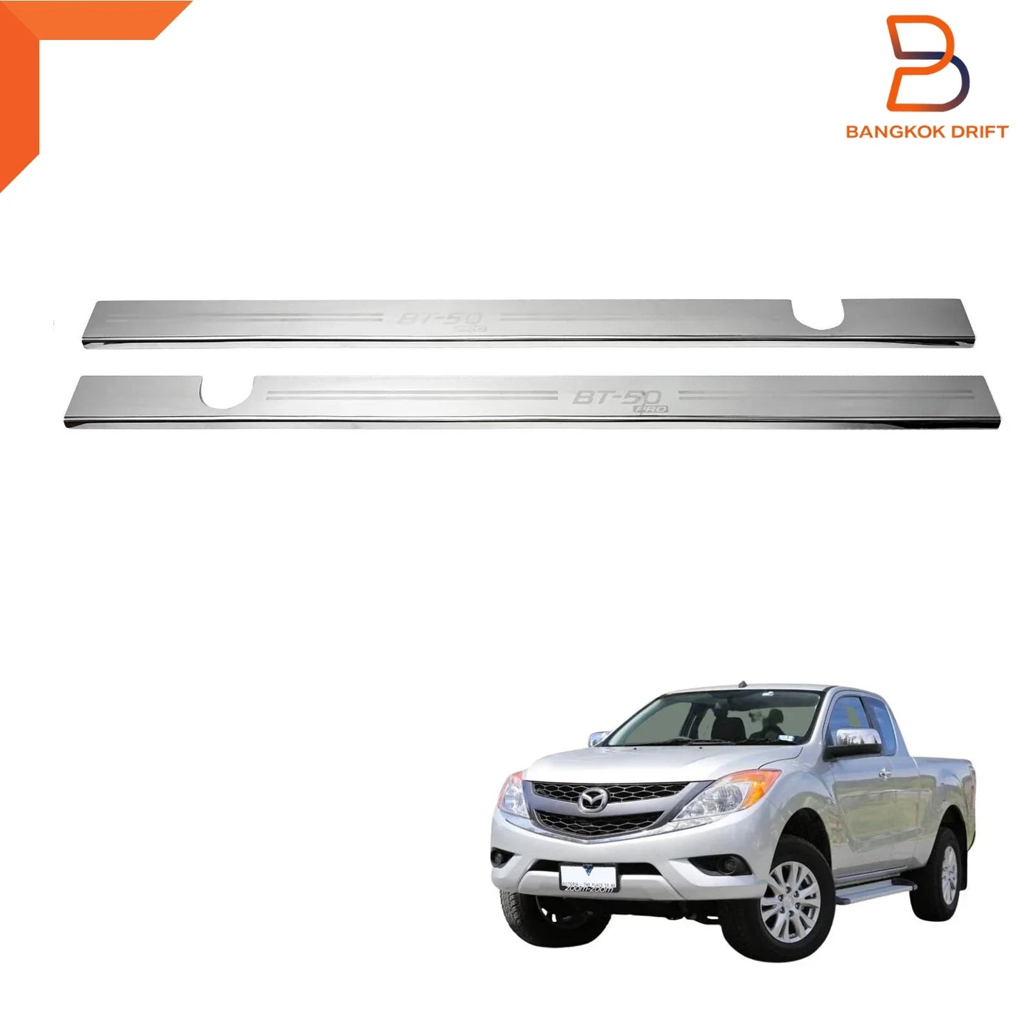 Chrome Stainless Scuff Plate for Mazda BT-50 (2012-2019)