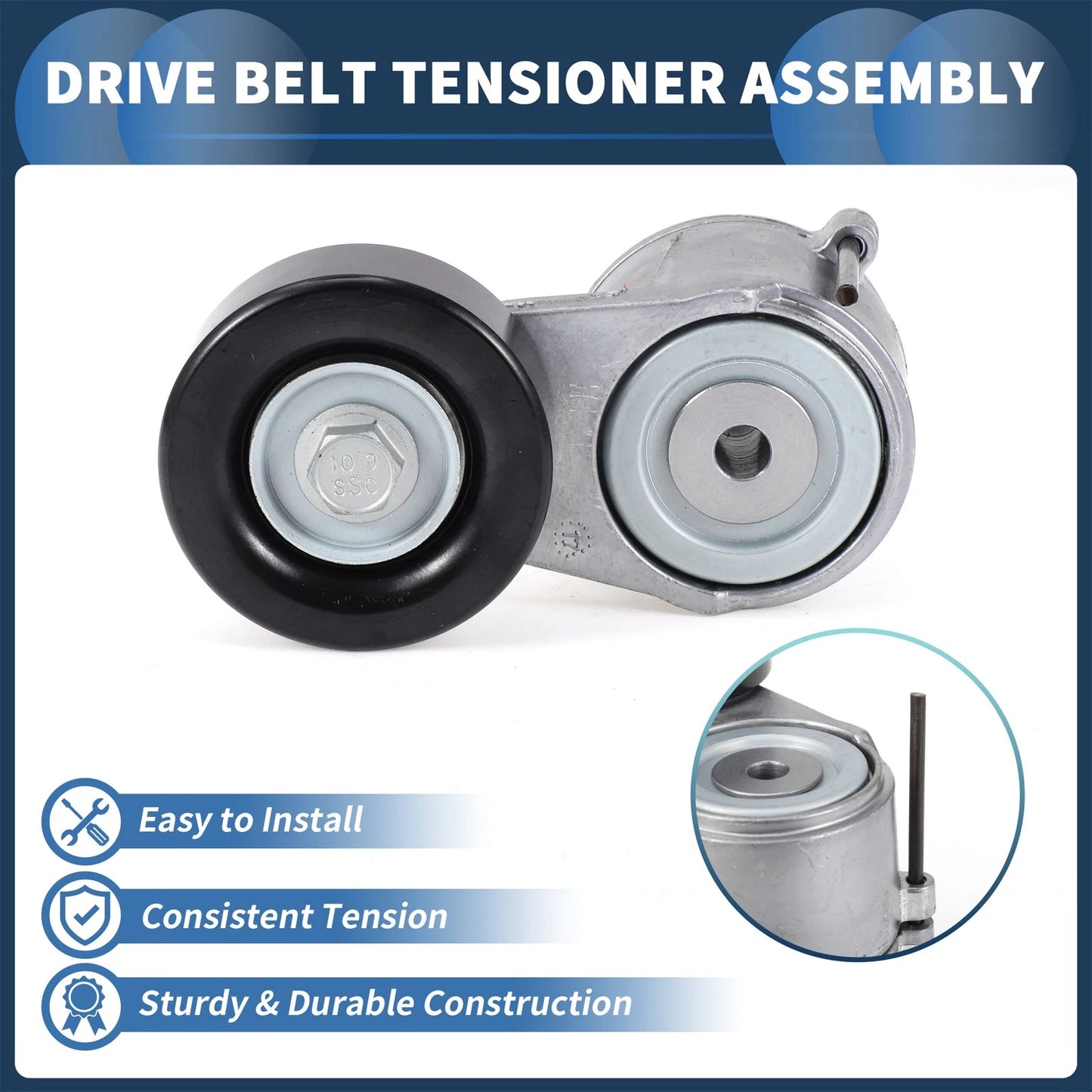 Belt Tensioner for Jeep Wrangler (2007–2018) No. 68027611AB Metal