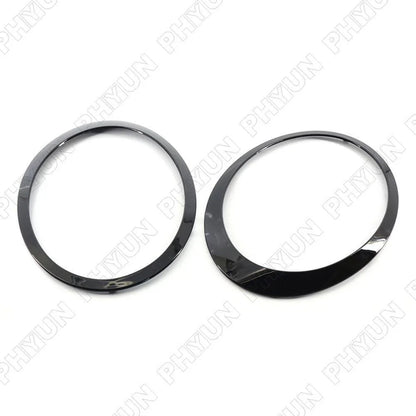 Gloss Black Headlamp Trim Rings for Mini Cooper R55 R56 (2007-2015)
