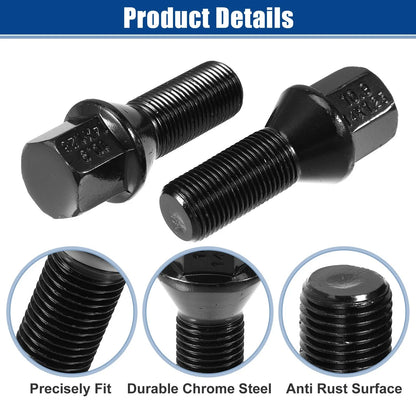 20 x M14x1.25 Wheel Lug Bolt Conical 28mm Shank for BMW Mini