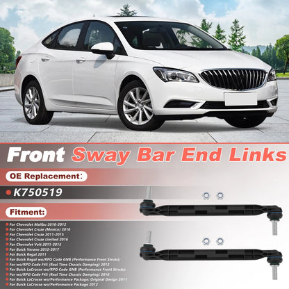 Front Sway Bar Link Ends for Buick LaCrosse Regal, Chevrolet Cruze (K750519)
