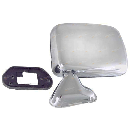 LH+RH Chrome Side Door Mirrors Pair for Toyota Hilux (1983–2004)