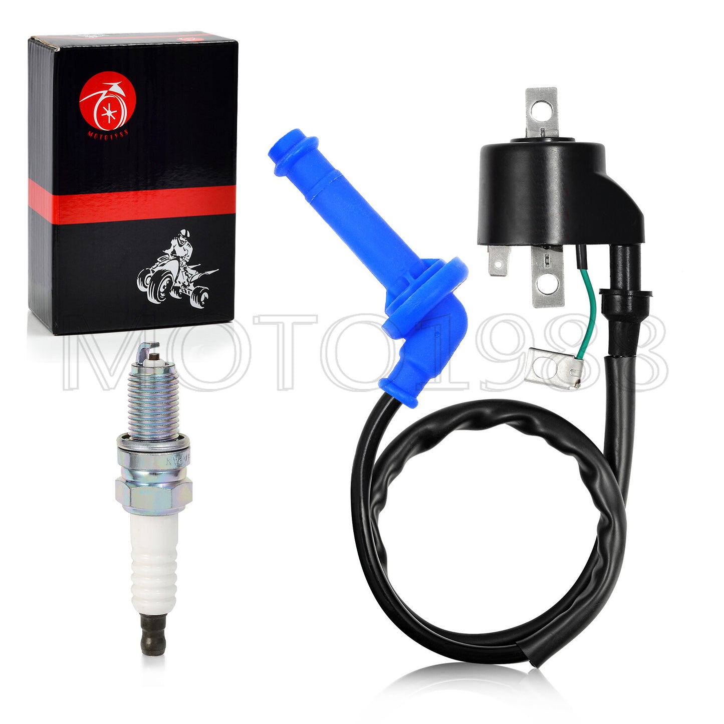 Ignition Coil & Spark Plug for Honda CRF450 CRF450R TRX450ER TRX450R (2006–2008)