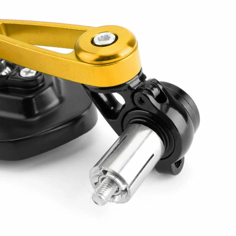 1 Pair 7/8" Gold Handlebar End Mirrors for Universal Motorcycle