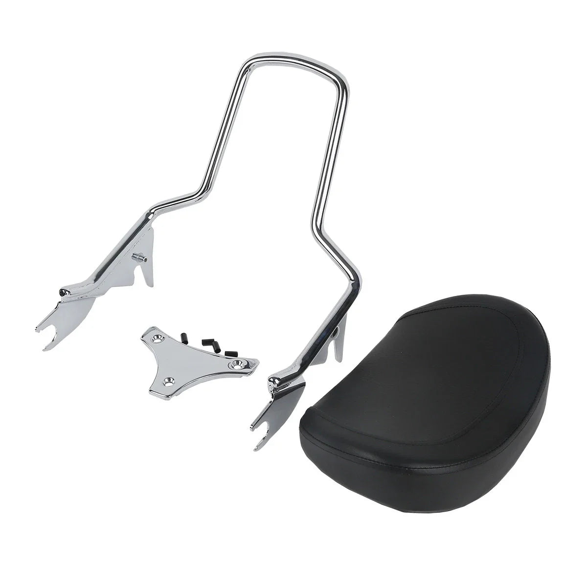 Detachable Backrest Sissy Bar Luggage Rack for Harley Touring (2014-2025)