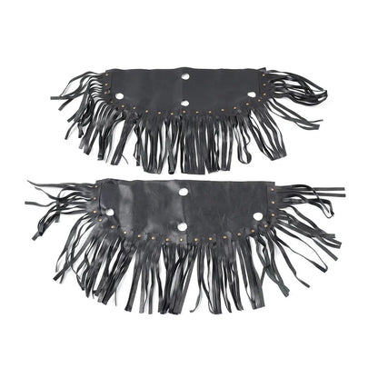 Front Rider Floorboard Fringe Covers for Honda, Yamaha, Harley