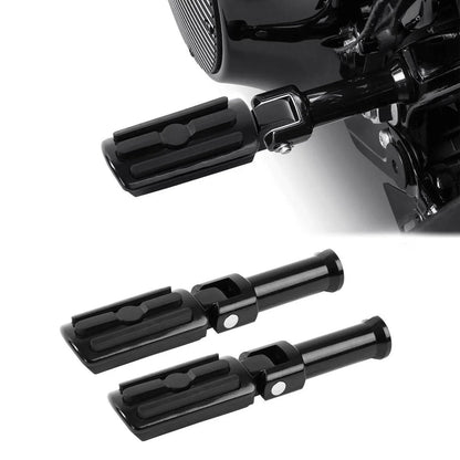Black Rear Footpegs for Harley Softail Deluxe Slim FXDR (2018-2025)