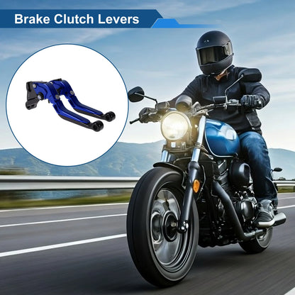Short Long Brake Clutch Lever for Kawasaki ZZR600 (2005–2009) Blue Black