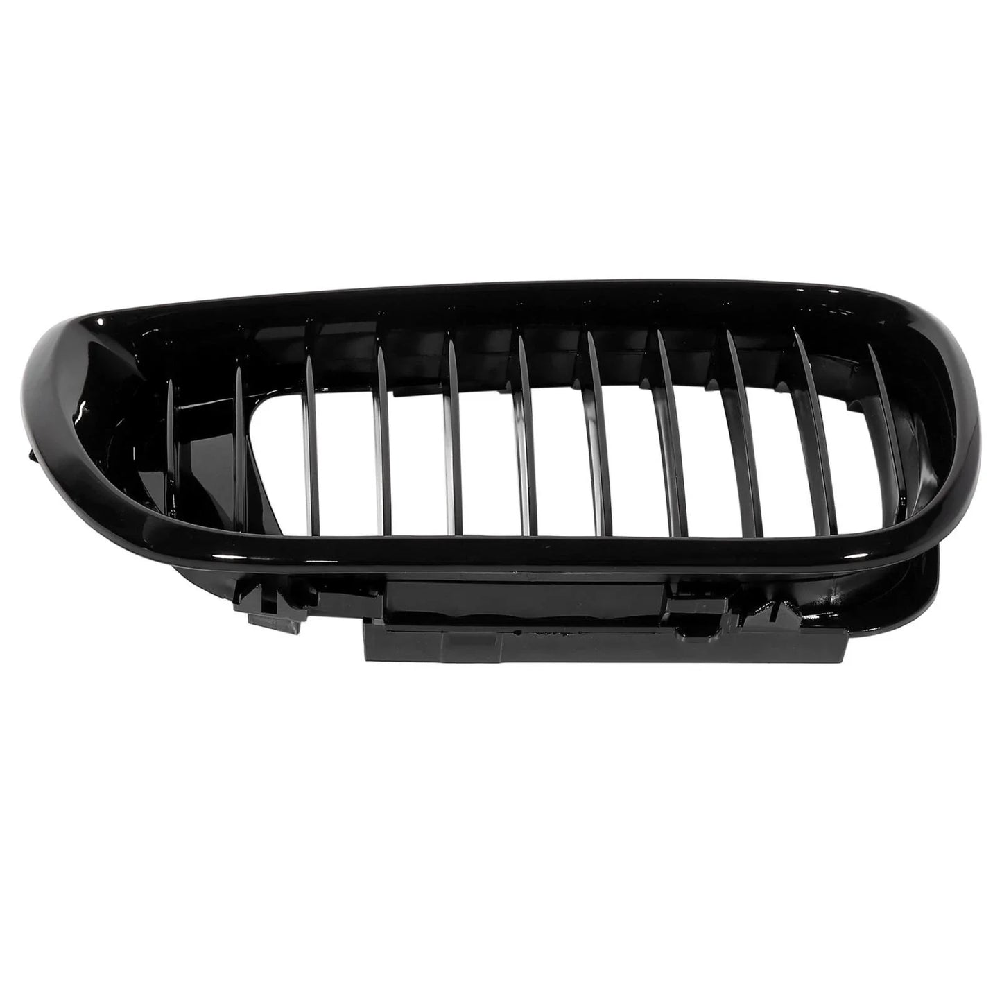 Pair Gloss Black Front Kidney Grille for BMW E46 3 Series (2002 - 2004)