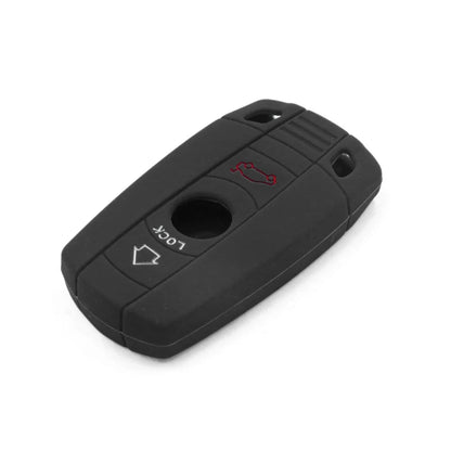 Key Fob Cover Shell Black Silicone for BMW 1 2 3 5 7 Series