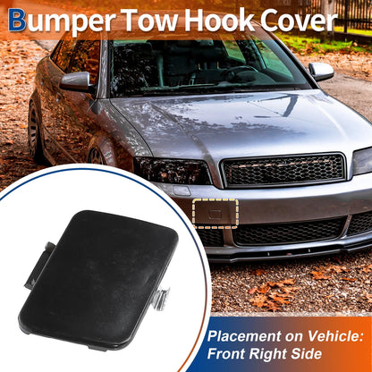 Tow Hook Cover for Audi A4 B6 (2002–2005) No. 8E0807241 Unpainted