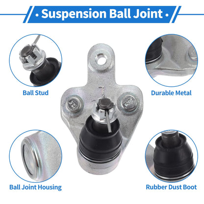 2X Front Lower Ball Joints for Toyota Sienna (2011–2020) No. 43340-49015/43330-09800