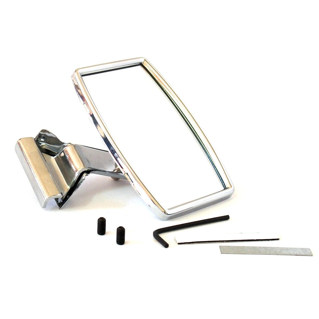Stainless Rectangular Quarterlight Mirror for Hotrod Classic Car