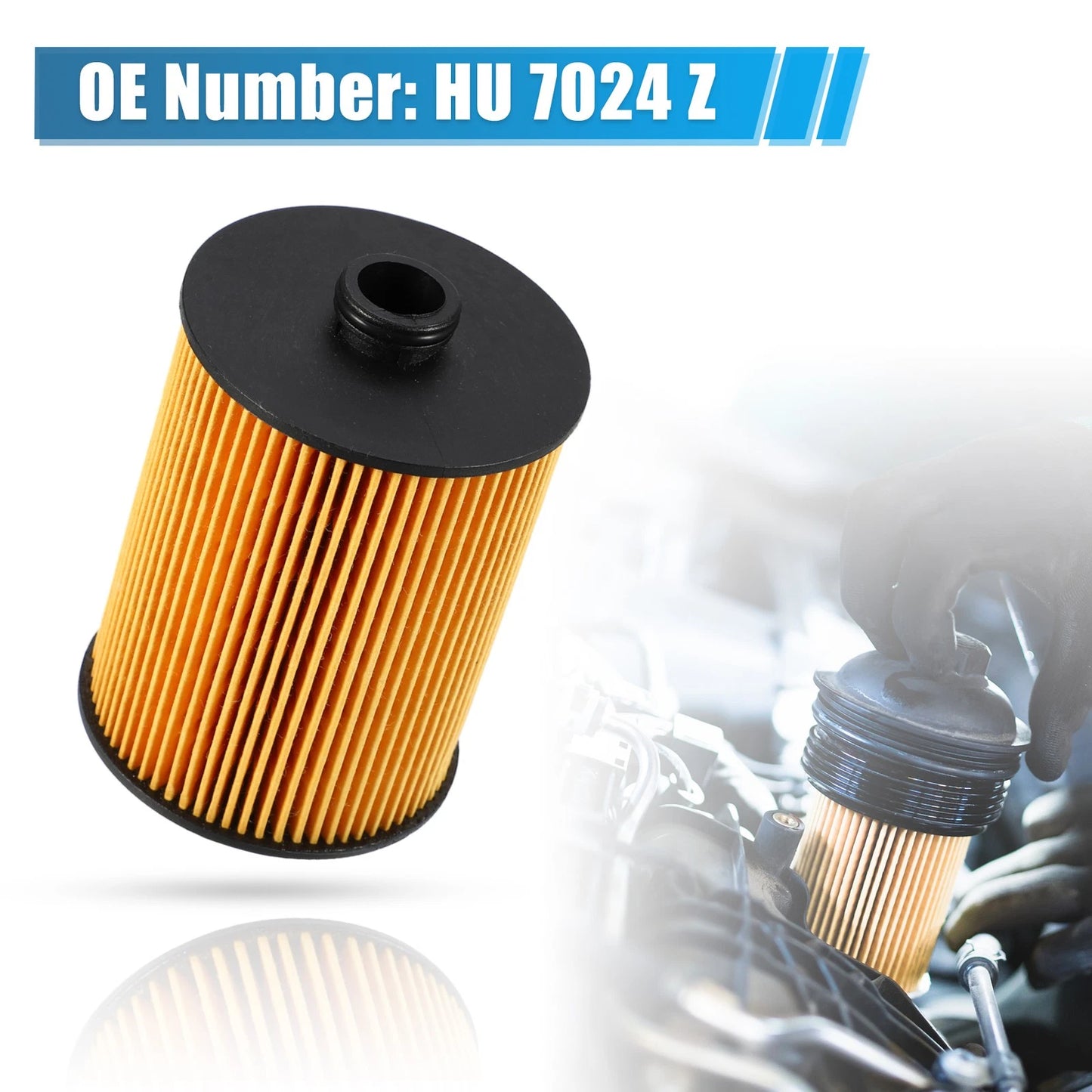Set of 1 Engine Oil Filter HU 7024 Z 079 198 405 D 03H 115 562 B for Audi A8 (1994–2022)