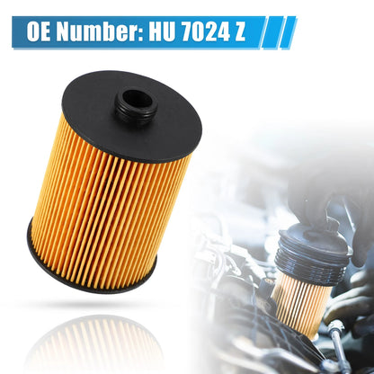 Set of 1 Engine Oil Filter HU 7024 Z 079 198 405 D 03H 115 562 B for Audi A8 (1994–2022)