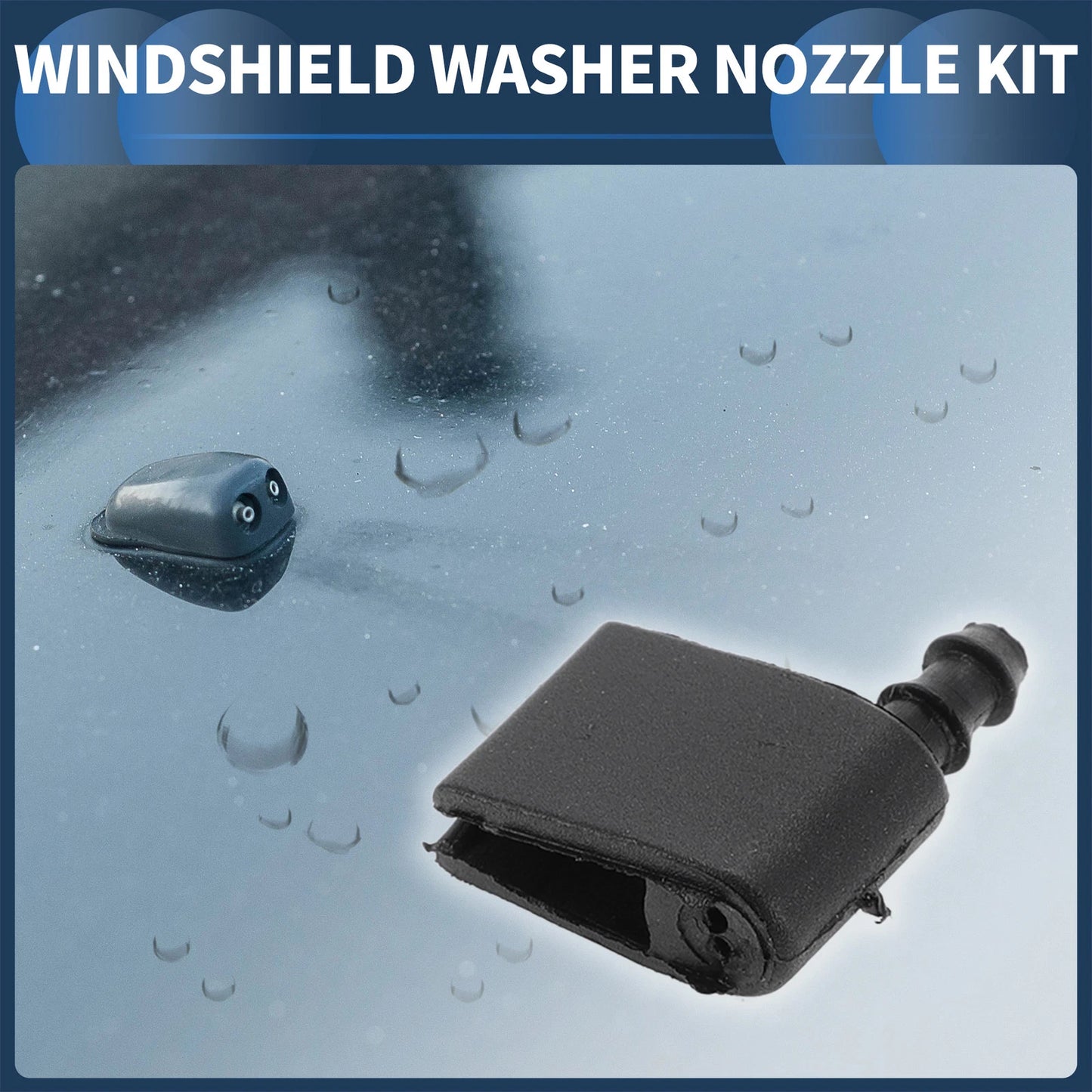 Set of 2 Front Windshield Washer Nozzles for Mercedes-Benz Sprinter (2010–2023)