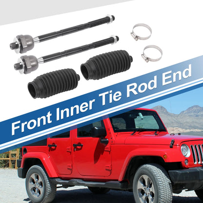 Set of 4 Front Inner Tie Rod End Links for Jeep Grand Cherokee (2005–2010) EV80782