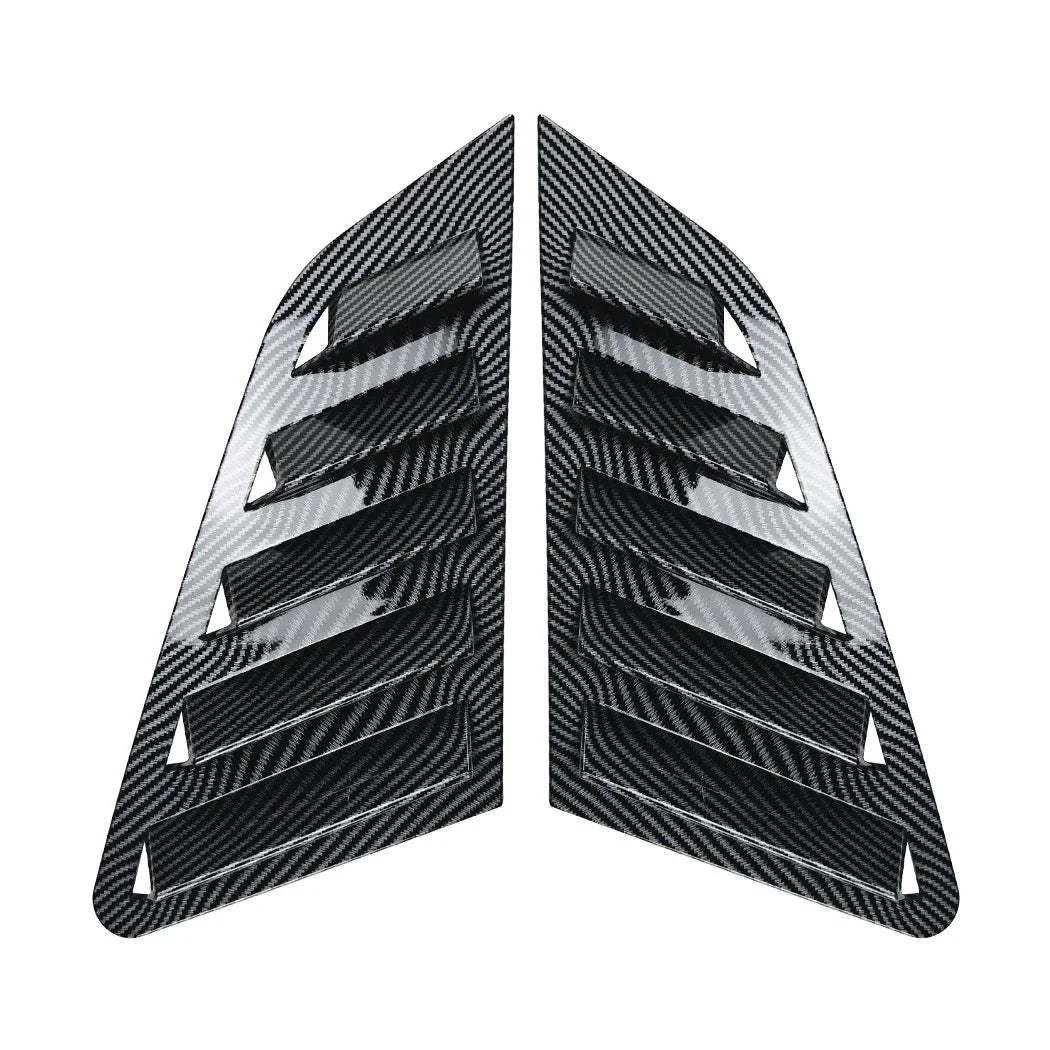 Carbon Look Quarter Rear Window Louvers for Audi A3 S3 Sportback (2021–2024)