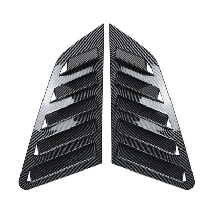 Carbon Look Quarter Rear Window Louvers for Audi A3 S3 Sportback (2021–2024)