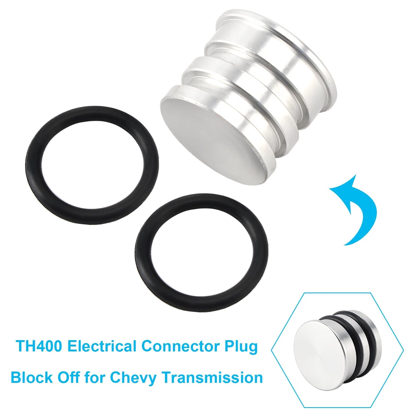 TH400 Electrical Connector Plug Block Off for Chevy SBC 305 327 (1965–1986)