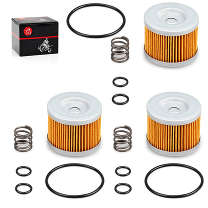3X Oil Filter & O-Ring for Honda Big Red 250 (1985–1989)