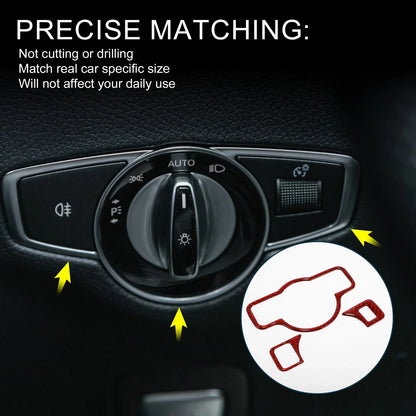 Headlight Switch Covers for Mercedes-Benz A B C E G Class CLA Type-C