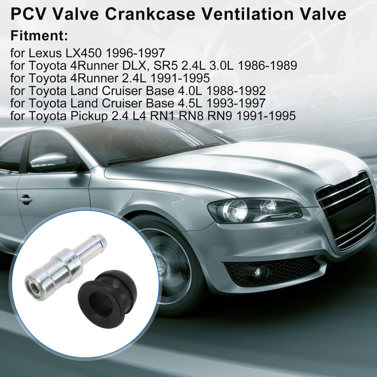 Set of 2 PCV Valves for Lexus LX450 (1996–1997) No.1220435040