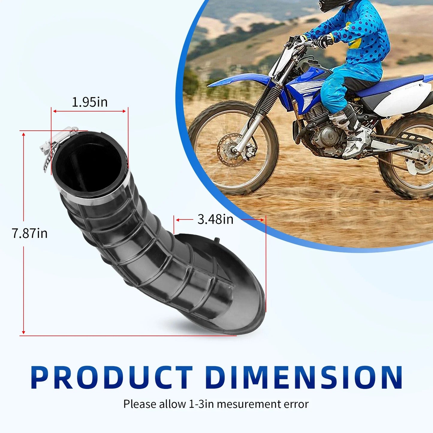 Air Box to Carb Boot Joint for Yamaha TTR125 E L LE (2000–2004)