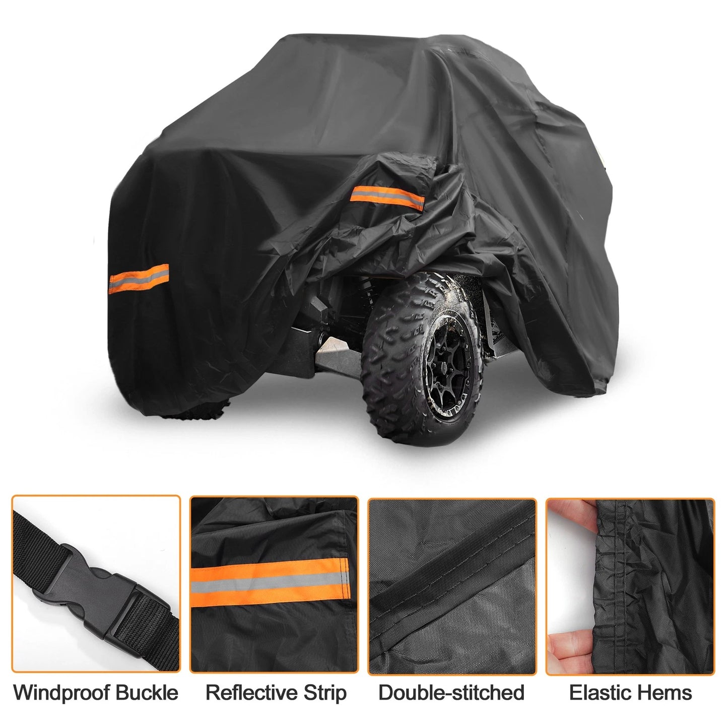ATV Cover for Polaris Sportsman 850/XP 1000/X MR (Black)