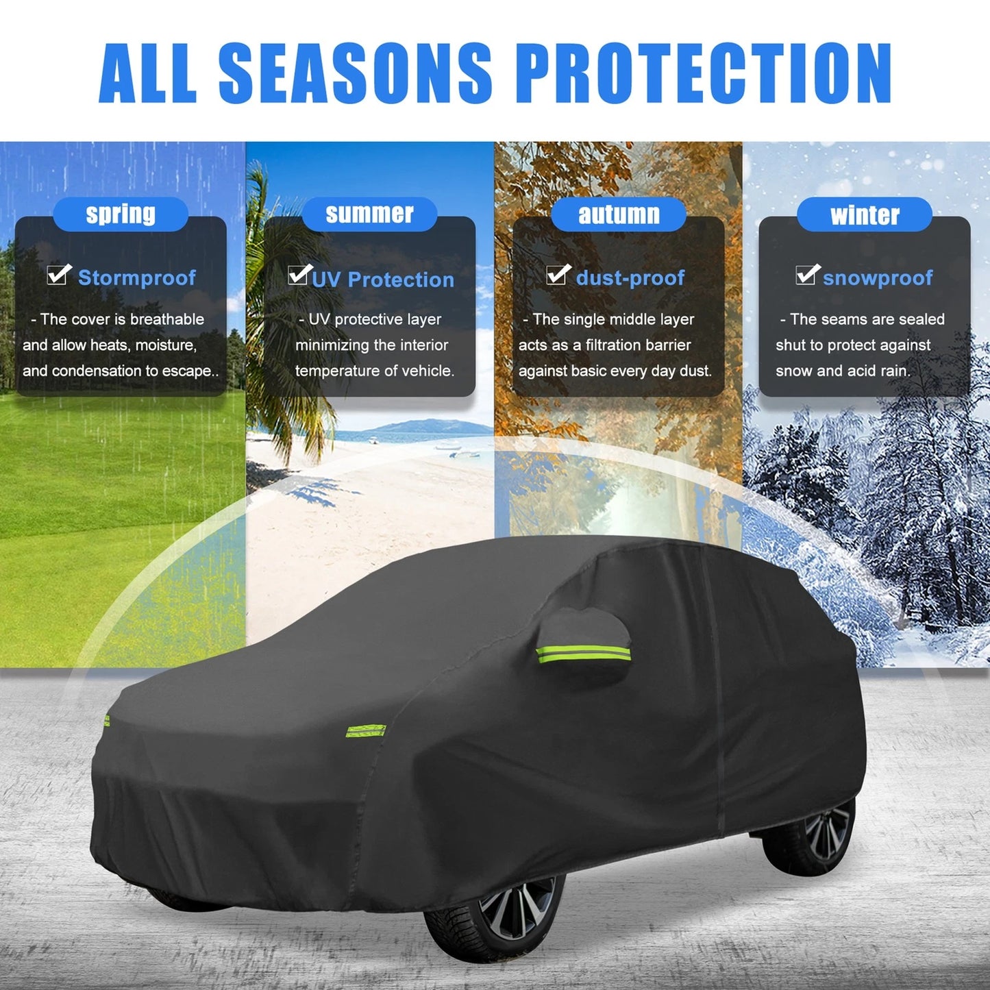 Waterproof Car Cover with Zipper for Toyota Yaris Cross (2021–2023)