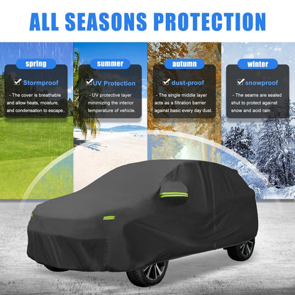 Waterproof Car Cover with Zipper for Toyota Yaris Cross (2021–2023)