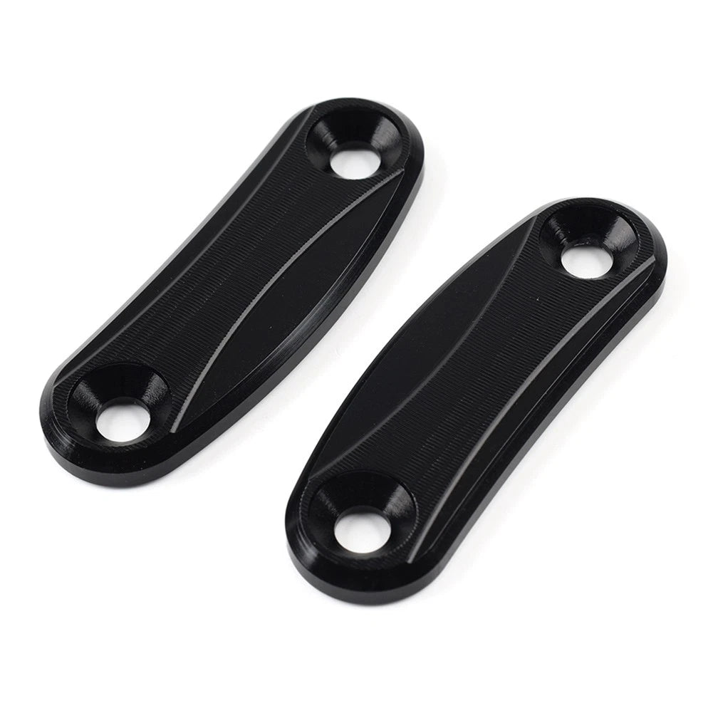 Rearview Mirror Block Off Base Plates Cover Black for Kawasaki ZX-10R (2011–2015)