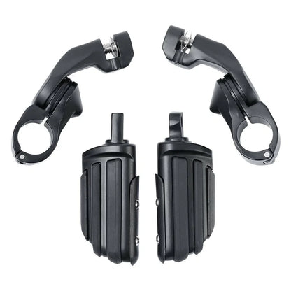 1-1/4" Short Angled Highway Bar Footpeg Mount for Harley Touring