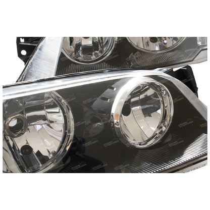 Set of 2 Black Headlights for Ford Territory (2004–2009)