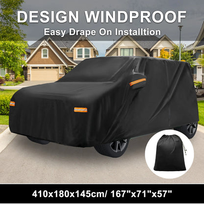 Waterproof Car Cover for Kia Soul (2010–2023) - Aluminum Film, Zipper