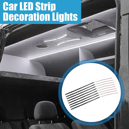 Set of 8 15 LED Strip Lights for Car Interior (12V, 30cm)