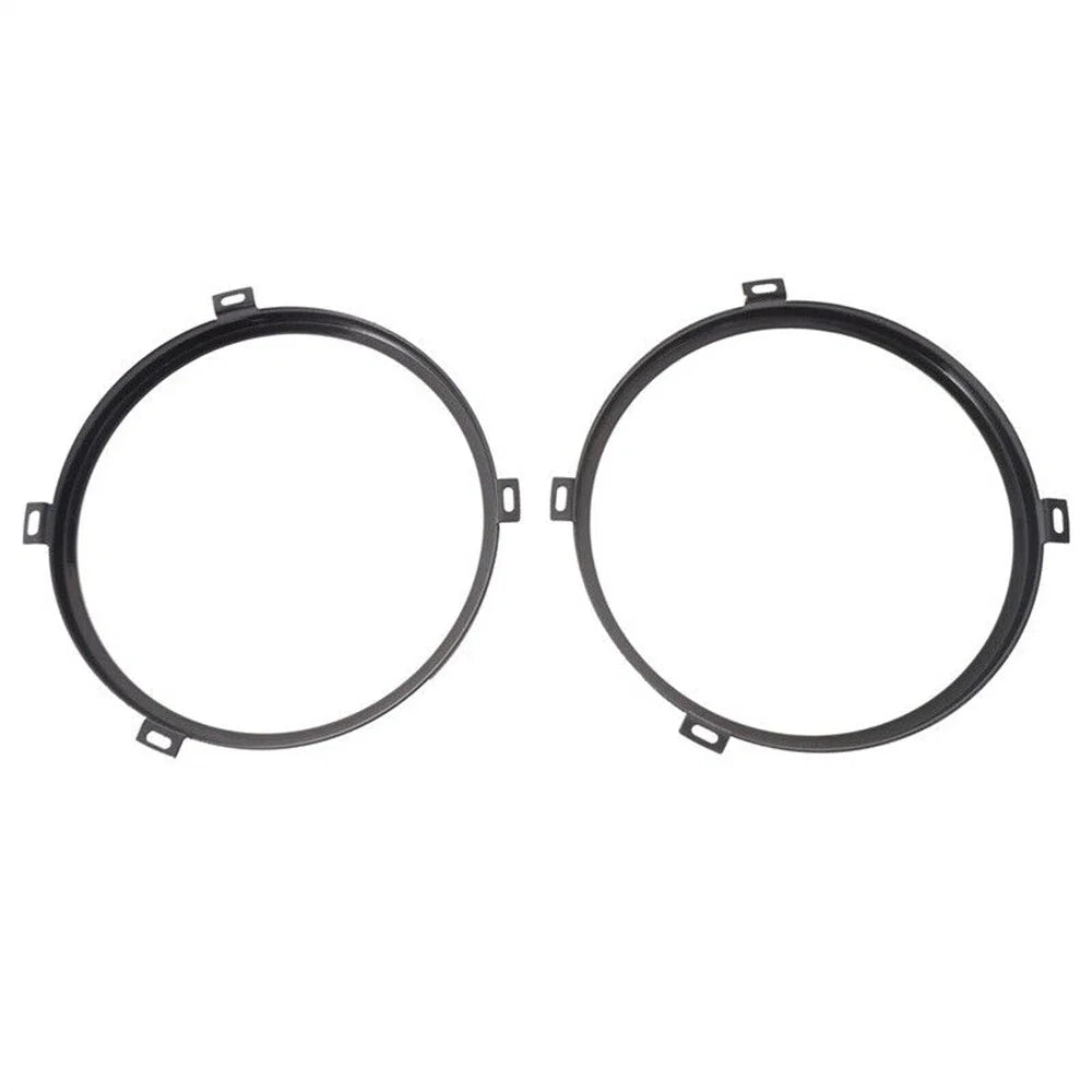 7" Headlight Mount Bracket Ring Black for Jeep Wrangler JK (2007-2018)