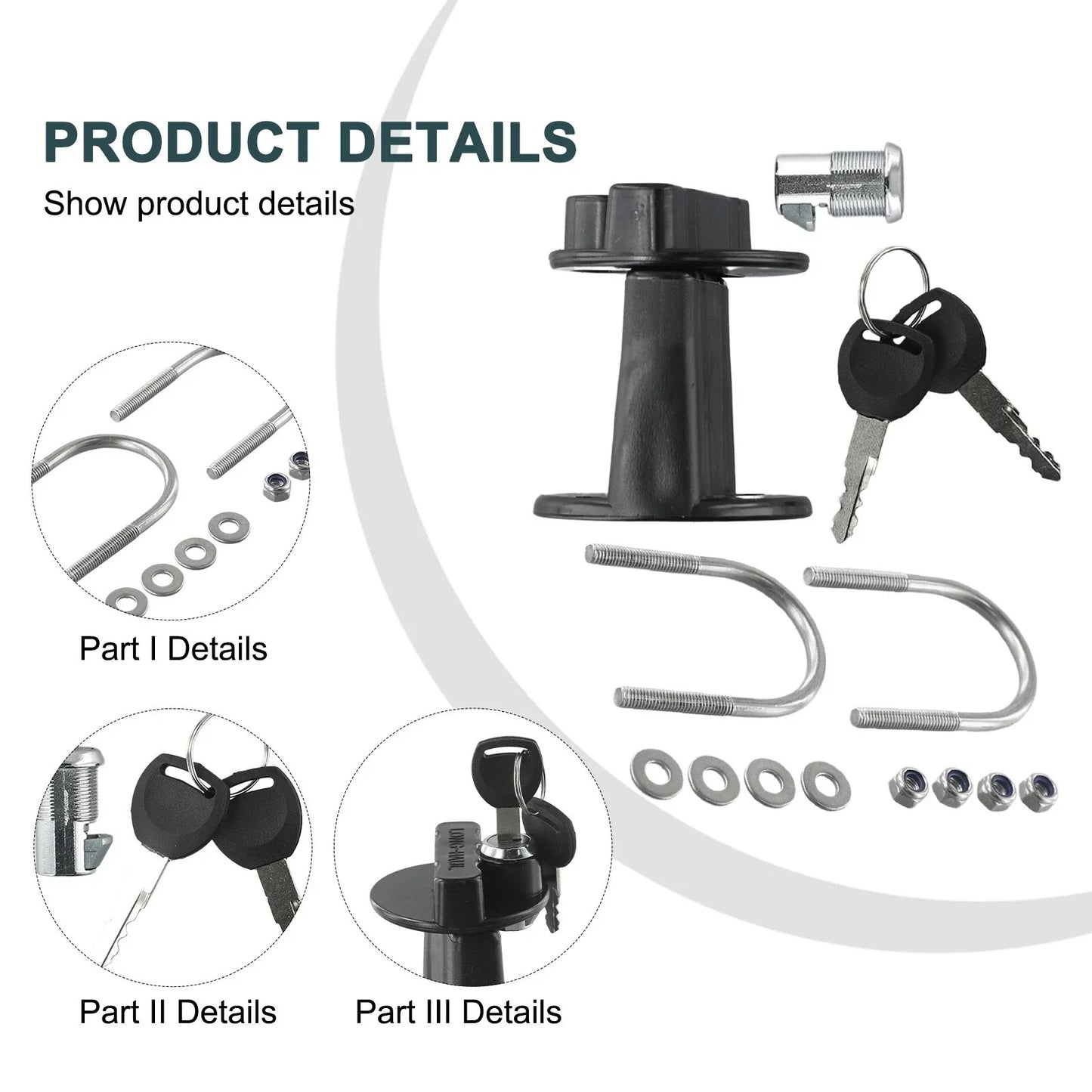 Cans-Key Bracket Holder-Lock 3L-5L Petrol Can for Jerry Tank
